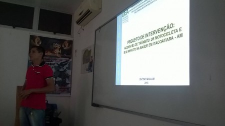 Palestra sobre acidente de trânsito