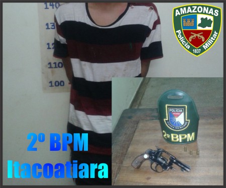 POLICIAIS MILITARES DO 2º BPM DETÉM INFRATOR POR COMETER ROUBO EM POSTO DE COMBUSTÍVEL NA CIDADE DE ITACOATIARA